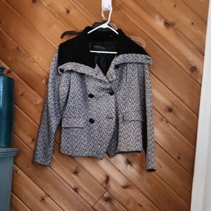 Black and Gray Women's Jacket
